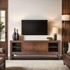 74" TV Stand Console, for TVs up to 85 inches, No Assembly Required, Two-Tone Finish TV Cabinet Entertainment Center,for Living Room Decor, Office,Use in The Living Room view 1