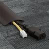 1Pc 1M Self-Adhesive Floor Cable Protector - Flexible Wire Duct Cover for Office, Home, Workshop, Warehouse, Garage(Black) view 2