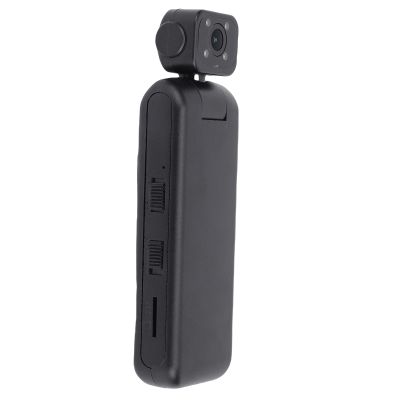 Zopsc Portable Camcorder with 2K HD Recording, 355 Rotatable Wide Angle Camera with Anti Shake, Back Clamp, Mount Phone Connection, for Vlogging Outdoor Sports