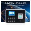 Biometric Time Clock Employees Attendance Machine in and Out Punching System for Small Businesses and Offices with Multi-Language view 2