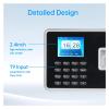Biometric Time Clock Employees Attendance Machine in and Out Punching System for Small Businesses and Offices with Multi-Language view 3