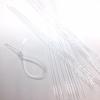 100pcs Plastic wire free metal free twist ties no wire inside for bundling and securing plastic bags, toy packaging or cables (Clear Oval, 11 in) view 1
