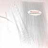 100pcs Plastic wire free metal free twist ties no wire inside for bundling and securing plastic bags, toy packaging or cables (Clear Oval, 11 in) view 2