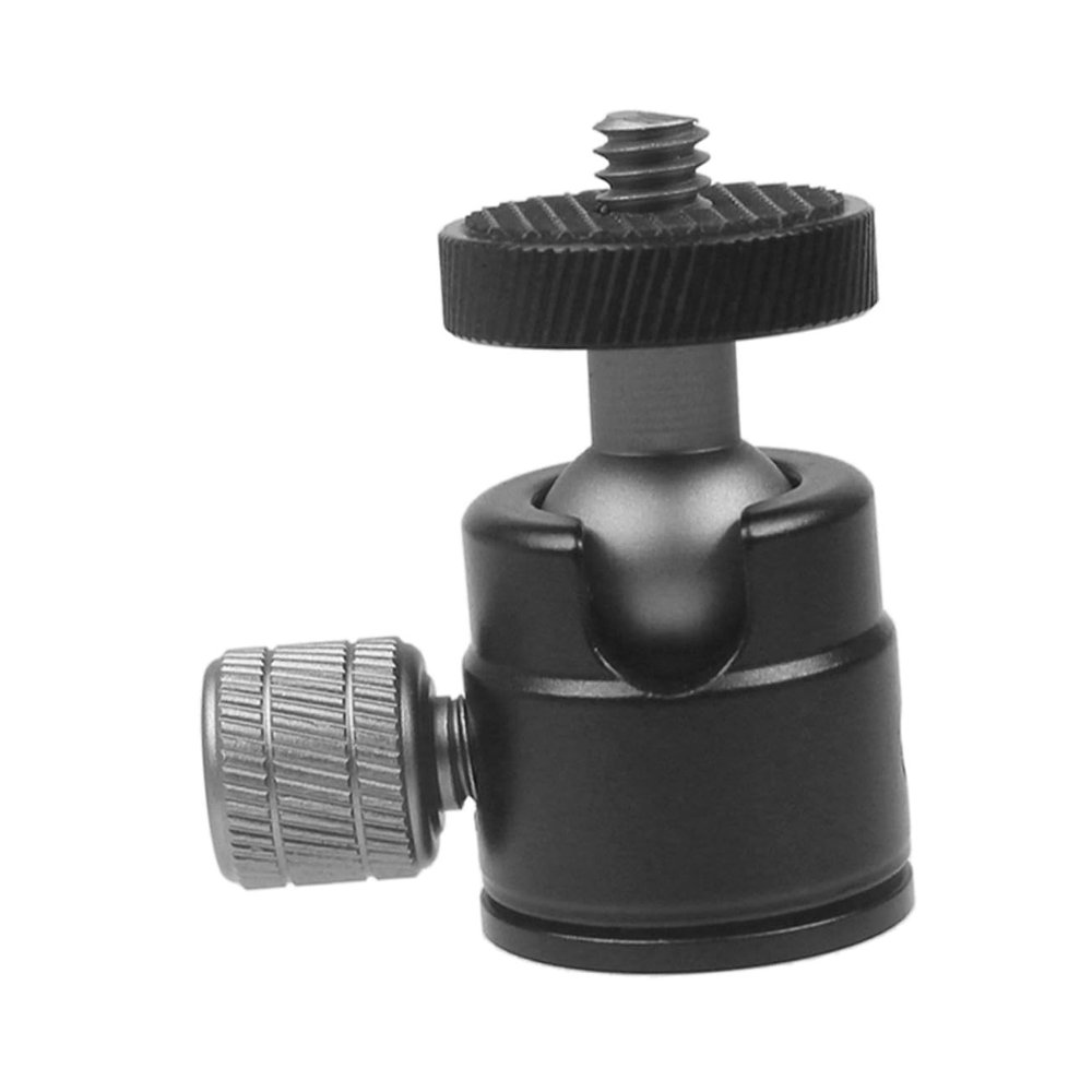 NOLITOY Mini Aluminum Alloy Ball Head Tripod Mount Adapter Screw Rotating Swivel Ball Head for Projector with Stable Tripod Base and Portable for Outdoor Presentations