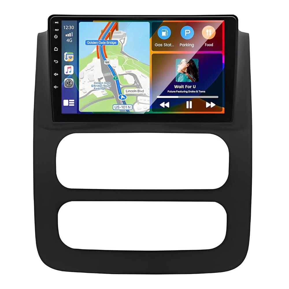 2G+64G Car Radio for Dodge RAM 1500 2500 3500 2003-2005, 9" HD Touch Screen Android 14 Double Din Car Stereo Head Unit with Wireless CarPlay Android Auto GPS Bluetooth WiFi FM RDS SWC EQ Backup Camera