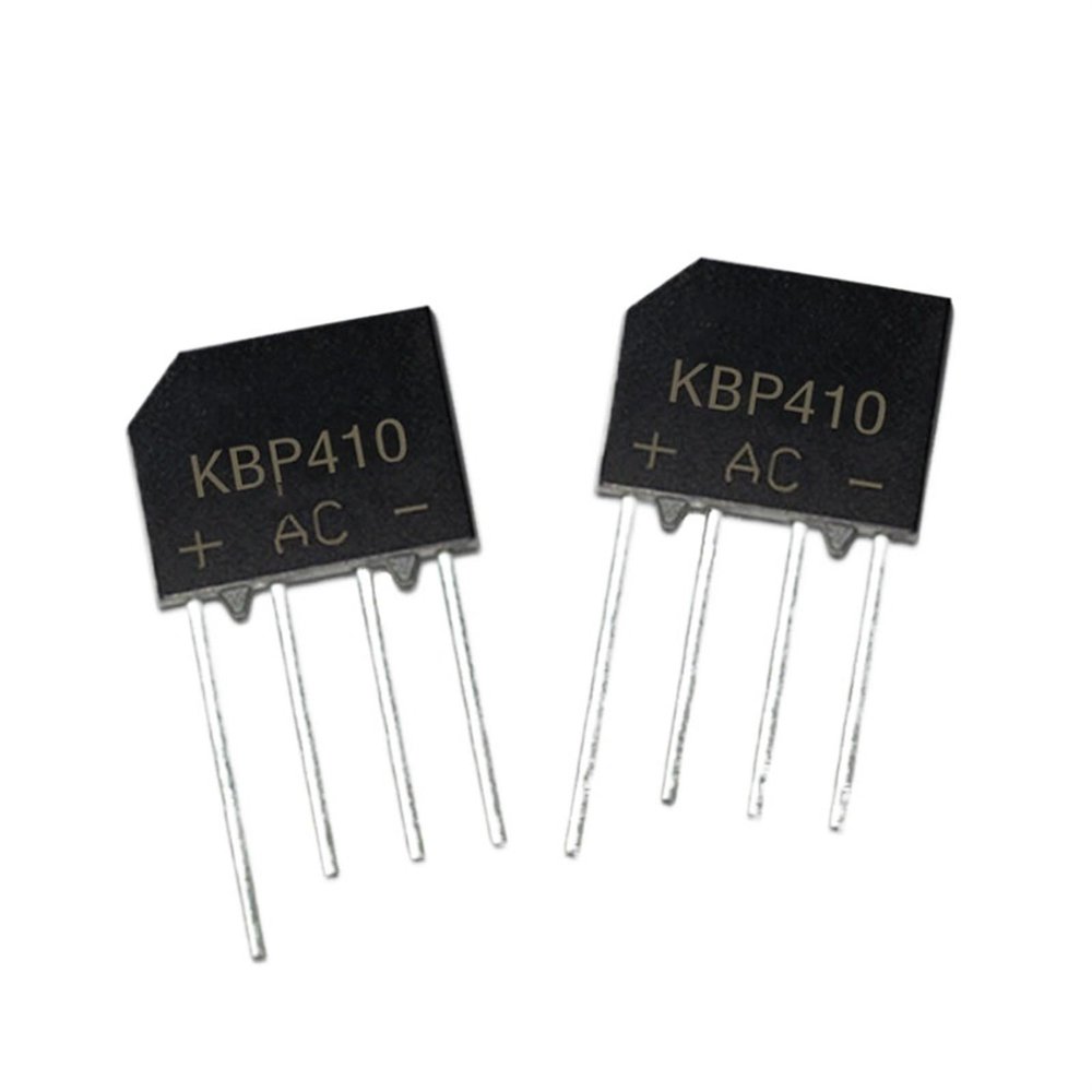 50/100/200/500/1000Pcs KBP410 Bridge Rectifier KBP410G Flat 4A/1000V DIP-4 Stack(50Pcs)