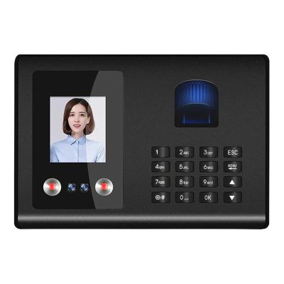 Attendance Machine Face+ Fingerprint+Password Employee Check-in Device Recognition Apparatus Punch Card Equipment with Multi-Language