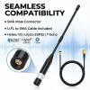 915MHz Meshtastic LoRa Antenna 10dBi High Gain, 40cm Long Range SMA Male Omni Whip for Hel tec V 3 ESP 32 - Durable & Flexible (1PCS,Black) view 4