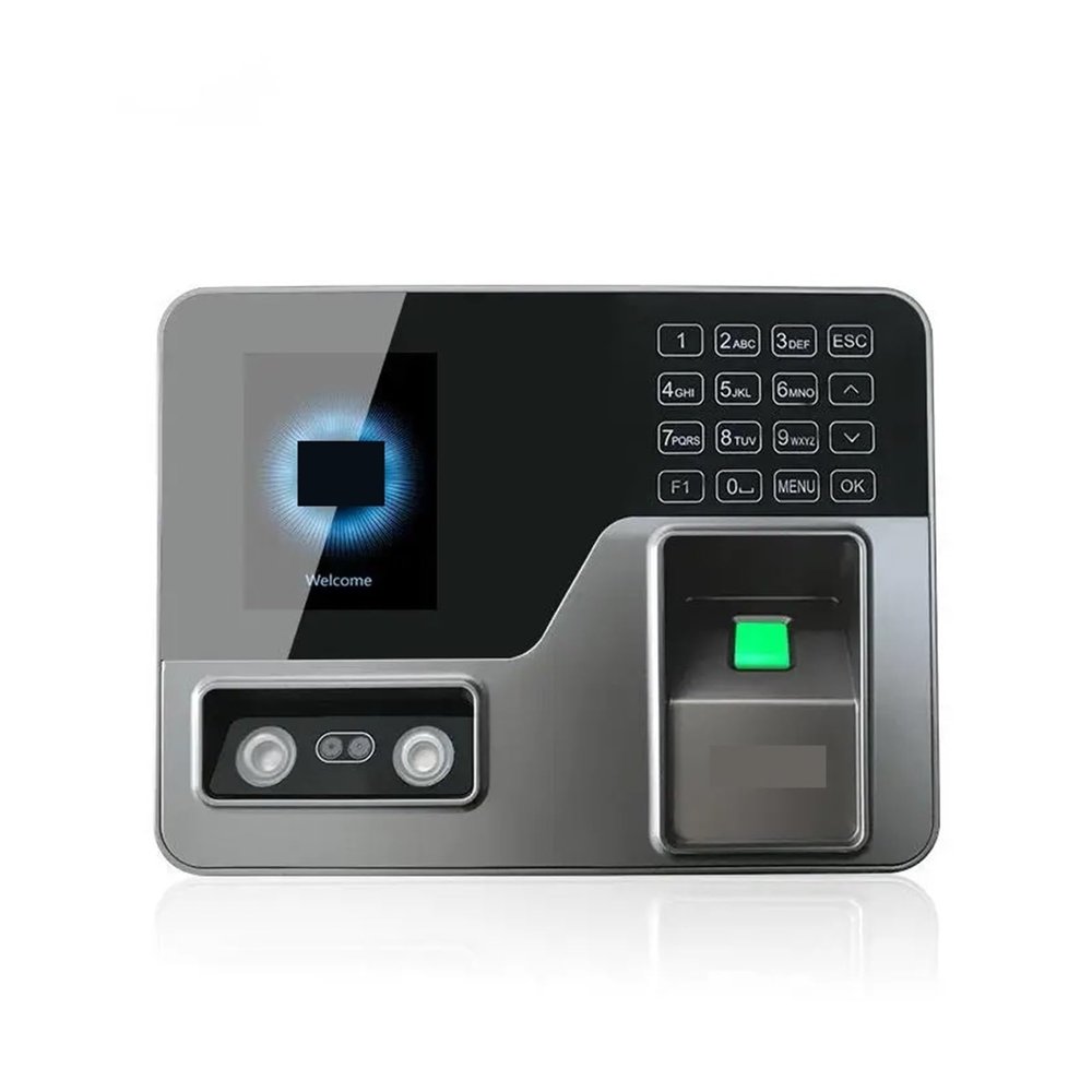 3 in 1 Face Recognition Attendance Machine Office Employee Sign-in Apparatus Password Fingerprint Punch-in Electronic Device with Multi-Language