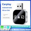 Dotexion Wireless Carplay Android Auto 3 in 1 Smart Mirror Link USB Dongle Adapter Wired Carplay to Wireless Plug and Play B view 2