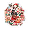 12 Pcs Christmas Dog Stickers, Holiday Puppy Decals Featuring Festive Dogs with Santa Hats, Scarves, Gifts Stickers for Laptop, Bottle, Notebook, Wrapping, Scrapbook, Holiday Crafts 7 Inches view 1