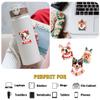 12 Pcs Christmas Dog Stickers, Holiday Puppy Decals Featuring Festive Dogs with Santa Hats, Scarves, Gifts Stickers for Laptop, Bottle, Notebook, Wrapping, Scrapbook, Holiday Crafts 7 Inches view 3