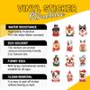 12 Pcs Christmas Dog Stickers, Holiday Puppy Decals Featuring Festive Dogs with Santa Hats, Scarves, Gifts Stickers for Laptop, Bottle, Notebook, Wrapping, Scrapbook, Holiday Crafts 7 Inches view 4