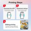 WUHUQN Handheld Inkjet Printer, Mini Food Inkjet Pen with 20ml Ink Cartridge, APP Control, 300DPI Accuracy and Print Width 26mm, 3500 Times/Ink Cartridge Printing Black Printer+Ink Cartridge view 3