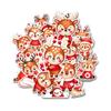 12 Pcs Christmas Reindeer Stickers, Holiday Deer Decals Featuring Festive Reindeer with Santa Hats, Gifts, Snowmen, Scarves, Stickers for Laptop, Bottle, Notebook, Wrapping, Holiday Crafts 5 Inches view 1
