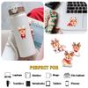 12 Pcs Christmas Reindeer Stickers, Holiday Deer Decals Featuring Festive Reindeer with Santa Hats, Gifts, Snowmen, Scarves, Stickers for Laptop, Bottle, Notebook, Wrapping, Holiday Crafts 5 Inches view 3
