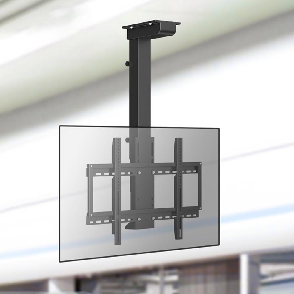 Wlikoci Motorised Ceiling TV Bracket,Tv Motorized Lift W/Auto Lift,Tv Lift Mechanism 2 Installation Methods,Fits 32-70 Inch Flat &Curved TVs (730)