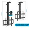 Wlikoci Motorised Ceiling TV Bracket,Tv Motorized Lift W/Auto Lift,Tv Lift Mechanism 2 Installation Methods,Fits 32-70 Inch Flat &Curved TVs (730) view 3