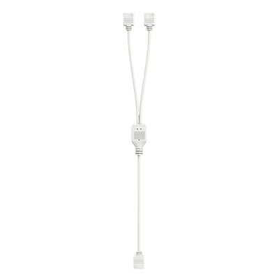 VCALDGFZ ARGB Splitter Hub 5V 3PIN Connector 1 to 2/3/4 Chassis Fan Splitter Synchronization Tensile(1 to 2,White)