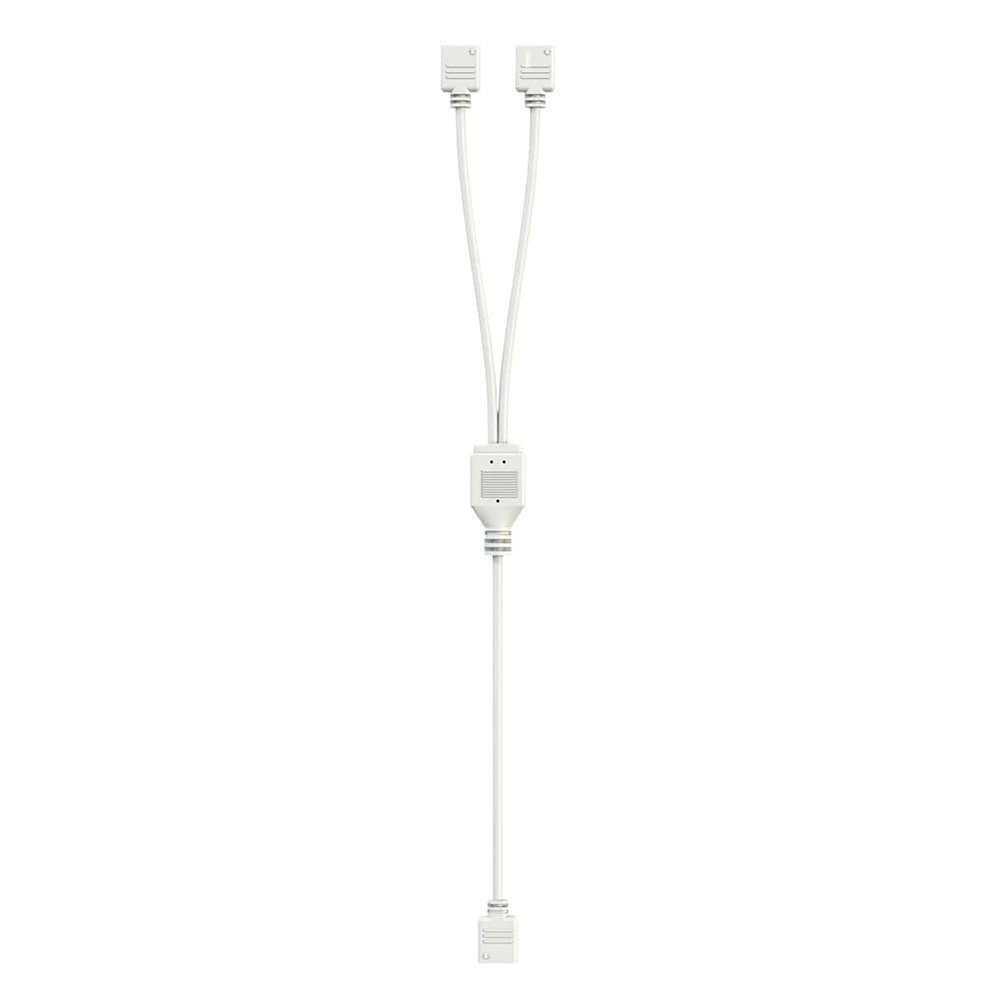 VCALDGFZ ARGB Splitter Hub 5V 3PIN Connector 1 to 2/3/4 Chassis Fan Splitter Synchronization Tensile(1 to 2,White)