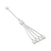 VCALDGFZ ARGB Splitter Hub 5V 3PIN Connector 1 to 2/3/4 Chassis Fan Splitter Synchronization Tensile(1 to 2,White) view 4