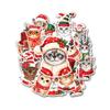 12 Pcs Christmas Cat Stickers, Festive Holiday Decals Featuring Cute Cats in Santa Hats, Scarves, Reindeer Horns, Elf Costumes, Adorable Stickers for Laptop, Bottle, Notebook, Gifts, Crafts 7 Inches view 1