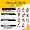 12 Pcs Christmas Cat Stickers, Festive Holiday Decals Featuring Cute Cats in Santa Hats, Scarves, Reindeer Horns, Elf Costumes, Adorable Stickers for Laptop, Bottle, Notebook, Gifts, Crafts 7 Inches view 4