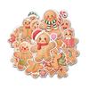 12 Pcs Gingerbread Christmas Stickers Set, Holiday Cookie Decals Featuring Gingerbread Men, Women, Stars, Trees, Candy Canes, Festive Stickers for Laptop, Bottle, Notebook, Wrapping, Crafts 8 Inches view 1
