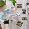 10Pcs Funny Data Analyst Stickers for Water Bottle, Notebook Without Data Its Just an Opinion, Show Me The Data, Waterproof Vinyl Stickers for Data Nerds, Spreadsheet Lovers (Normal, 7 Inch) view 3