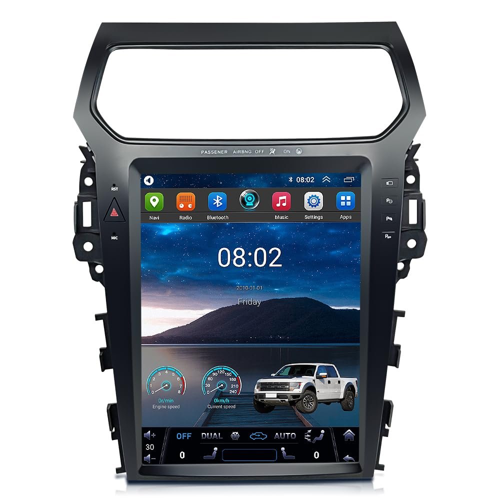 12.1" Apple Carplay Screen for Ford Explorer 2011-2019 Years System, Android 14 Auto Car Stereo Multimedia Car Radio Receiver, 1024 * 768 HD GPS NAVI (2+32GB)