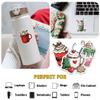 12 Pcs Christmas Hot Cocoa Stickers Pack, Festive Holiday Mug and Coffee Cup Decals with Marshmallow, Gingerbread, Whipped Cream, Winter Stickers for Laptop, Bottle, Notebook, Gift Wrapping 5 Inches view 3