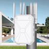 AX3000 Outdoor WiFi Extender, Dual Band 5G+2.4G Outdoor Long Range Extender Signal Booster with POE, Wi-Fi 6 Wireless Access Point, Wireless Outdoor Repeater, Compatible Starlink for Farm Camping RV view 1