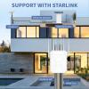 AX3000 Outdoor WiFi Extender, Dual Band 5G+2.4G Outdoor Long Range Extender Signal Booster with POE, Wi-Fi 6 Wireless Access Point, Wireless Outdoor Repeater, Compatible Starlink for Farm Camping RV view 4