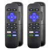 2 Pack Remote Control Replacement Compatible with Roku Box, Premiere, Express, Player, Streaming Device Shortcut KeysNOT Compatible with Stick & TV view 1