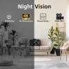 JOOKACE Hidden Camera Clock with Bluetooth Speaker 4K WiFi Indoor Camera for Home Security - Mini Nanny Cam with Night Vision, Motion Detection, Remote Live Stream view 2