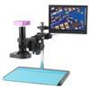 Lab Microscope Slides 1080P 2K 51MP HDMI USB Electronic Digital Industrial 120X 180X 300X 500X C Mount Video Microscope Camera for Phone PCB Repair Microscope Parts(D,500X) view 1