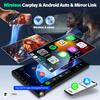 10.33 Inch Car Stereo Radio Update for Jeep Warngler/Unlimited 2007-2017 for with Wireless CarPlay/Android Auto Bluetooth GPS Navigation FM Backup Camera 2+64G view 3