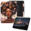 for iPad Air 11 inch Case M3/M2 2025/2024 Release with Pencil Holder,Stand Smart Cover with Auto Wake/Sleep Clear Protective Tablet Case - Butterfly Girl view 1