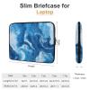 Abstract Blue Marble Tie-dye Laptop Sleeve Lightweight Computer Sleeve Briefcase Carrying Case view 2