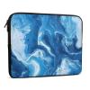 Abstract Blue Marble Tie-dye Laptop Sleeve Lightweight Computer Sleeve Briefcase Carrying Case view 3