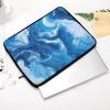 Abstract Blue Marble Tie-dye Laptop Sleeve Lightweight Computer Sleeve Briefcase Carrying Case view 4