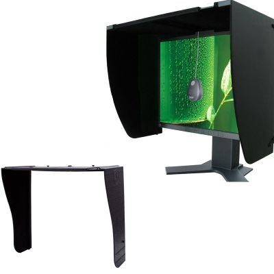Adjustable Monitor Hood Sunshade - Light-Blocking Screen Protector for 17-28 Inch Desktop Monitors & Laptops, Anti-Glare Shield for Enhanced Focus & Productivity