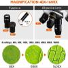 ERoomQ Microscope Kit 40X-1600X Microscopes Adults with Slides Set Phone Adapter Biological Microscope Microscope Lens Adapters(Set 2 40X) view 2