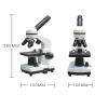 ERoomQ Microscope Kit 40X-1600X Microscopes Adults with Slides Set Phone Adapter Biological Microscope Microscope Lens Adapters(Set 2 40X) view 3