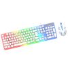 104 Keys Gaming Keyboard and Combo with LED Backlit Quiet Computer PC USB Corded Keyboards Comfortable Ergonomic Set view 1