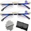 DASHENRAN Clarity Blue Glasses, Automatic Adjustment Eye Glass, Intelligent Anti Blues Light Blocking Computer Glass (2pcs) view 1