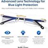 DASHENRAN Clarity Blue Glasses, Automatic Adjustment Eye Glass, Intelligent Anti Blues Light Blocking Computer Glass (2pcs) view 2
