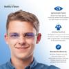 DASHENRAN Clarity Blue Glasses, Automatic Adjustment Eye Glass, Intelligent Anti Blues Light Blocking Computer Glass (2pcs) view 4