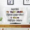 BENUSIO Custom TV Dust Cover with Photo Logo Text Personalized Dustproof TV Screen Monitor Protective Cover Indoor Decor, White, For 65" TV view 1
