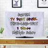BENUSIO Custom TV Dust Cover with Image Logo Text Personalized Decorations Dustproof TV Cover Living Room and Office Decoration, Lavender, For 55" TV view 1